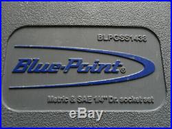 BluePoint BLPGSS1438 1/4 Metric & SAE Socket Set 38 Piece
