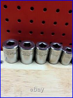 Blue-Point 10pc SAE + MM Twist Socket Set 10mm-1 3/8 + 1/2 Dr GREAT CONDITION