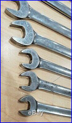 Blue Point 10pc Standard Ratcheting Box/Open End Wrench Set (3/8-1) Pre-owned