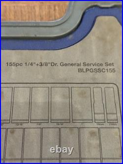 Blue Point 155pc ComboDrive SAE/Metric General Service Set BLPGSSC155