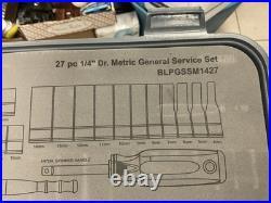 Blue Point 1/4 Drive Metric 27 PC General Service Set BLPGSSM1427 Free Shipping