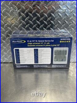 Blue Point 1/4 Drive Metric 51pc General Service Set BLPGSS1451A Complete