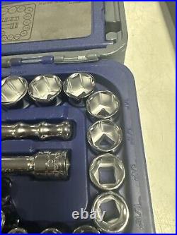 Blue-Point BLPGSS1233 1/2 Ratchet Wrench Driver/Socket 33 Piece Set Used 1 Time