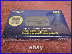 Blue Point BLPGSS1451A 51 pc. 1/4 dr. SAE & Metric General Service Set New