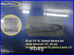 Blue Point BLPGSS1462 62 Piece 1/4 Drive SAE/Metric General Service Set