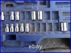 Blue Point BLPGSSC100 1/4 & 3/8 SAE/Metric General Service Set Sockets Wrenches Blue Point BLPGSSC100 1/4 & 3/8 SAE/Metric General Service Set Sockets Wrenches