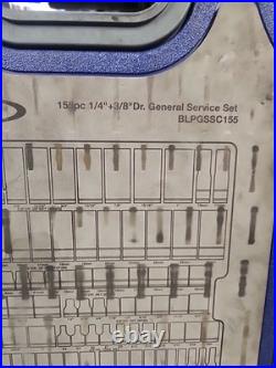 Blue-Point BLPGSSC155 Combination Drive SAE/Metric 155pc General Service kit