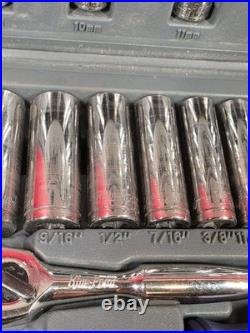 Blue-Point Tools BLPGSS1462 1/4 Drive MM & SAE General Service Set With Case Blue-Point Tools BLPGSS1462 1/4 Drive MM & SAE General Service Set With Case