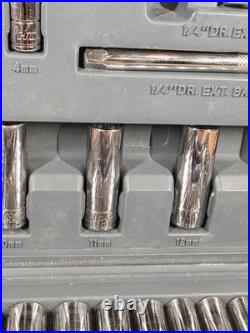Blue-Point Tools BLPGSS1462 1/4 Drive MM & SAE General Service Set With Case Blue-Point Tools BLPGSS1462 1/4 Drive MM & SAE General Service Set With Case