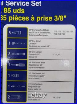 Blue-Point Tools NEW 85pc 3/8 Drive SAE / Metric General Service Set BLPGSS3885 Blue-Point Tools NEW 85pc 3/8 Drive SAE / Metric General Service Set BLPGSS3885