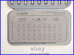 Blue Point Tools NEW BLPGSS1451A 1/4 Drive 51Pc General Service SET SAE/METRIC