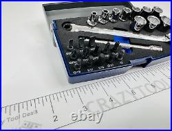 Blue-Point Tools New BLPBTWKIT 25 pc 1/4 Drive Socket & Bit Ratchet Set in Case