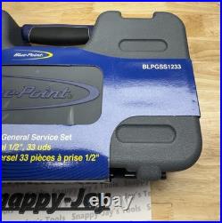 Blue-point Tools NEW 33 pc 1/2 SAE/Metric General Service Socket Set BLPGSS1233