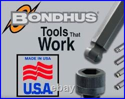 Bondhus 18pc T Handle Ball End Hex Wrench Set Metric SAE Standard w Stands USA