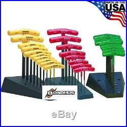 Bondhus 26pc T Handle Hex Wrench Set Torx Metric SAE Standard Made in USA