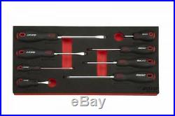 Boxo 185 Piece Metric/SAE Hand Tool Set With Hand Carry 3 Drawer Metal Tool Box
