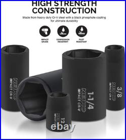 Brand New Impact Socket Set, 65 Piece, Standard SAE & Metric, Deep & Shallow Kit