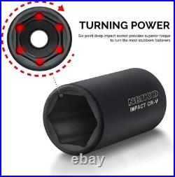 Brand New Impact Socket Set, 65 Piece, Standard SAE & Metric, Deep & Shallow Kit