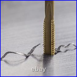 Brass Coated 80pcs SAE & Metric Tap and Die Set, Metric Standard Rethreading