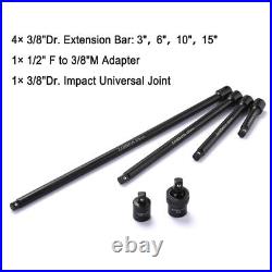 CASOMAN 87 Pcs 3/8 Drive Master Impact Socket Set SAE&Metric SocketsCr-MO