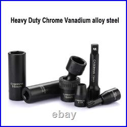 CASOMAN 87 Pcs 3/8 Drive Master Impact Socket Set SAE&Metric SocketsCr-MO