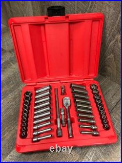 COMPLETE Snap On 44 Pc 1/4 Dr 6 Pt Metric/SAE General Service Set 144TMPB EXC