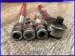 COMPLETE Snap On 44 Pc 1/4 Dr 6 Pt Metric/SAE General Service Set 144TMPB EXC