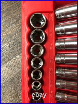 COMPLETE Snap On 44 Pc 1/4 Dr 6 Pt Metric/SAE General Service Set 144TMPB EXC