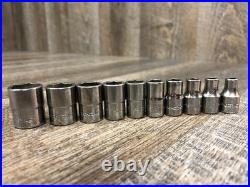 COMPLETE Snap On 44 Pc 1/4 Dr 6 Pt Metric/SAE General Service Set 144TMPB EXC