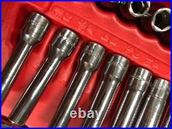 COMPLETE Snap On 44 Pc 1/4 Dr 6 Pt Metric/SAE General Service Set 144TMPB EXC