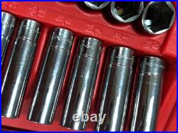 COMPLETE Snap On 44 Pc 1/4 Dr 6 Pt Metric/SAE General Service Set 144TMPB EXC