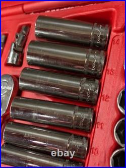 COMPLETE Snap On 44 Pc 1/4 Dr 6 Pt Metric/SAE General Service Set 144TMPB EXC