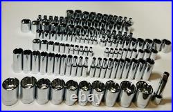 CRAFTSMAN 117 pc 1/4 3/8 1/2 Dr SAE METRIC MM 6pt 12pt wrench socket Tool set CRAFTSMAN 117 pc 1/4 3/8 1/2 Dr SAE METRIC MM 6pt 12pt wrench socket Tool set