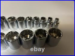 CRAFTSMAN 117 pc 1/4 3/8 1/2 Dr SAE METRIC MM 6pt 12pt wrench socket Tool set CRAFTSMAN 117 pc 1/4 3/8 1/2 Dr SAE METRIC MM 6pt 12pt wrench socket Tool set