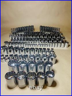 CRAFTSMAN 118 pc 1/4 3/8 1/2 Dr SAE METRIC MM 6pt 12pt ratchet wrench socket set