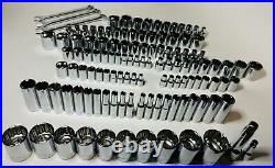 CRAFTSMAN 121 pc 1/4 3/8 1/2 Dr SAE METRIC MM 6pt 12pt ratchet wrench socket set CRAFTSMAN 121 pc 1/4 3/8 1/2 Dr SAE METRIC MM 6pt 12pt ratchet wrench socket set