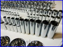 CRAFTSMAN 121 pc 1/4 3/8 1/2 Dr SAE METRIC MM 6pt 12pt wrench socket Tool set