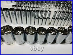 CRAFTSMAN 122 pc 1/4 3/8 1/2 Dr SAE METRIC MM 6pt 12pt ratchet wrench socket set CRAFTSMAN 122 pc 1/4 3/8 1/2 Dr SAE METRIC MM 6pt 12pt ratchet wrench socket set