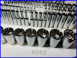 CRAFTSMAN 122 pc 1/4 3/8 1/2 Dr SAE METRIC MM 6pt 12pt ratchet wrench socket set