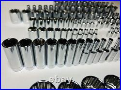 CRAFTSMAN 122 pc 1/4 3/8 1/2 Dr SAE METRIC MM 6pt 12pt ratchet wrench socket set CRAFTSMAN 122 pc 1/4 3/8 1/2 Dr SAE METRIC MM 6pt 12pt ratchet wrench socket set