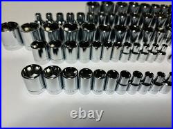 CRAFTSMAN 122 pc 1/4 3/8 1/2 Dr SAE METRIC MM 6pt 12pt ratchet wrench socket set