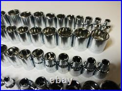 CRAFTSMAN 122 pc 1/4 3/8 1/2 Dr SAE METRIC MM 6pt 12pt ratchet wrench socket set