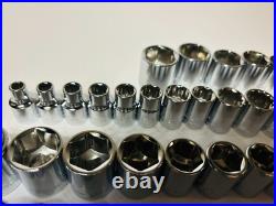 CRAFTSMAN 122 pc 1/4 3/8 1/2 Dr SAE METRIC MM 6pt 12pt ratchet wrench socket set