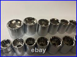 CRAFTSMAN 122 pc 1/4 3/8 1/2 Dr SAE METRIC MM 6pt 12pt ratchet wrench socket set