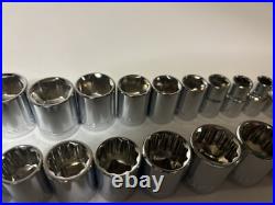 CRAFTSMAN 122 pc 1/4 3/8 1/2 Dr SAE METRIC MM 6pt 12pt ratchet wrench socket set