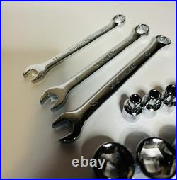 CRAFTSMAN 124 pc 1/4 3/8 1/2 Dr SAE METRIC MM 6pt 12pt wrench socket Tool set CRAFTSMAN 124 pc 1/4 3/8 1/2 Dr SAE METRIC MM 6pt 12pt wrench socket Tool set