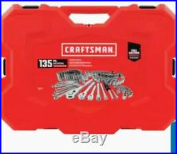 CRAFTSMAN 135-Piece Standard (SAE) and Metric Polished Chrome Mechanics Tool Set