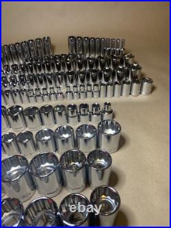 CRAFTSMAN 158 pc 1/4 3/8 1/2 Dr SAE METRIC MM 6pt 12pt wrench socket Tool set CRAFTSMAN 158 pc 1/4 3/8 1/2 Dr SAE METRIC MM 6pt 12pt wrench socket Tool set
