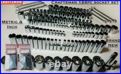 CRAFTSMAN 164 pc 1/4 3/8 1/2 Dr SAE METRIC MM 6pt 12pt wrench socket Tool set