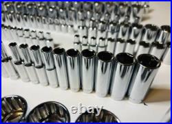 CRAFTSMAN 164 pc 1/4 3/8 1/2 Dr SAE METRIC MM 6pt 12pt wrench socket Tool set